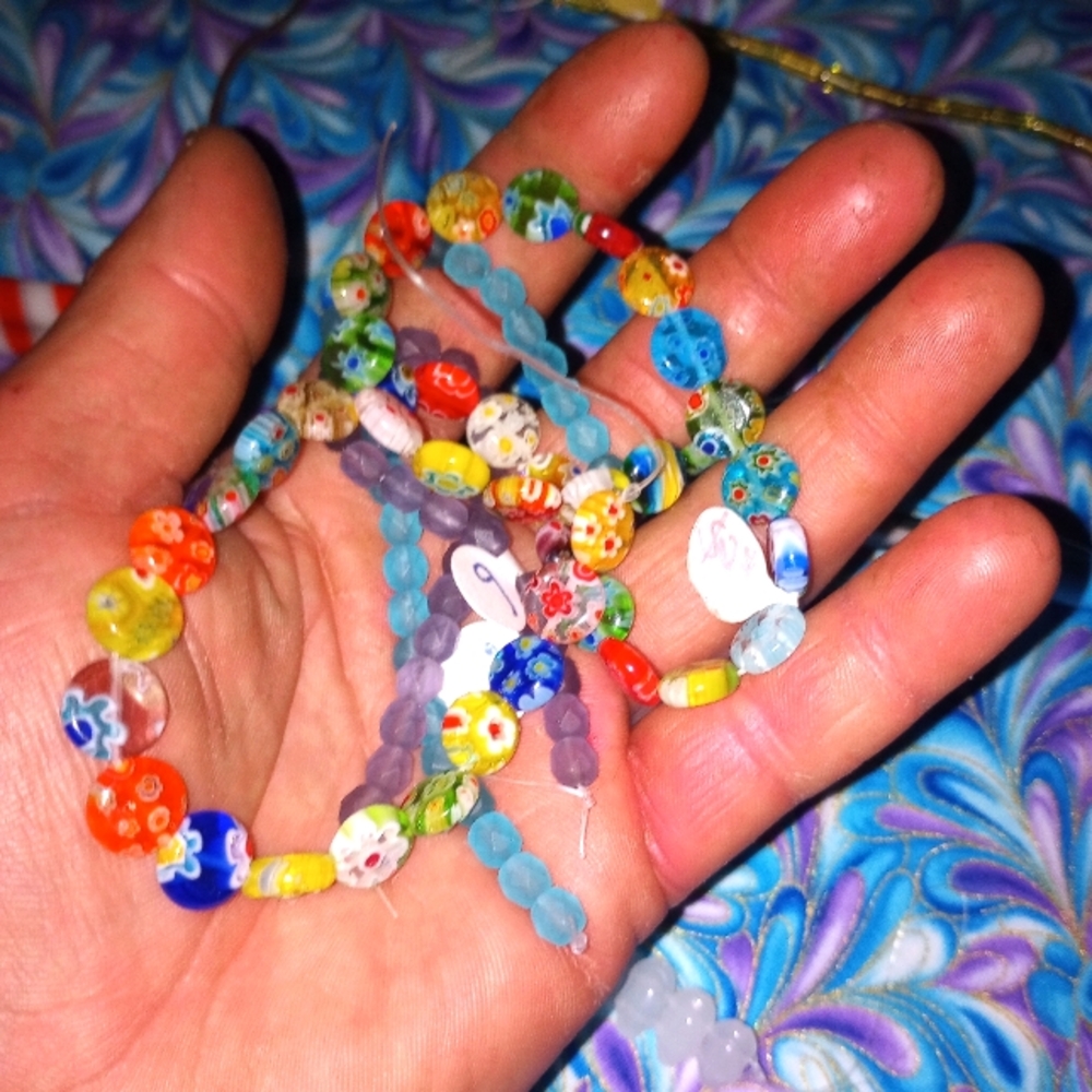African trade beads & faux I\/ory lot